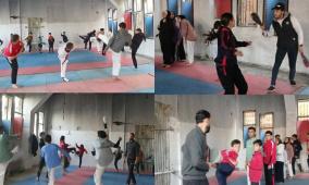 اتحاد التايكواندو ينظم تدريباً للاعبيه في قطاع غزة 