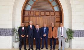 رئيس المكتبة الوطنية يستقبل رئيس التجمع الدولي للكتاب