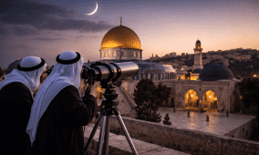 موعد تحري هلال رمضان 2026 في فلسطين | بث مباشر رؤية الهلال 1447