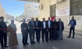الوزير حجاوي يفتتح مشروع تأهيل وتعبيد الشارع الرئيسي في قوصين