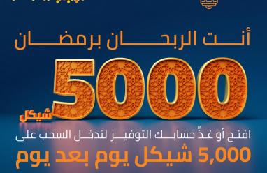 بنك الأردن يطلق حملة مميزة لجوائز حسابات التوفير خلال الشهر الفضيل