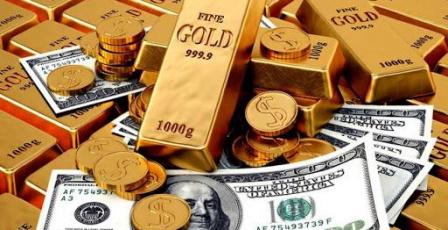 ارتفاع أسعار الذهب والنفط وانخفاض الدولار عالميا 