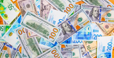 انخفاض أسعار العملات أمام الشيكل