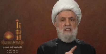 نعيم قاسم يعلن فشل الدبلوماسية ويؤكد: السلاح باقٍ والردّ مستمر