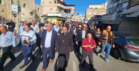 مسيرة صامتة في كفر ياسيف احتجاجاً على مقتل الطالب نبيل صفية