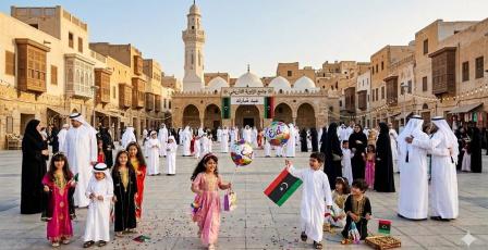 موعد وقت صلاة عيد الفطر  2026 م في ليبيا | وزارة الأوقاف تحدد وقت واماكن الصلاة