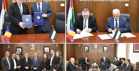 فلسطين ورومانيا توقعان اتفاقية للتعاون بمجال التعليم العالي والبحث الأكاديمي