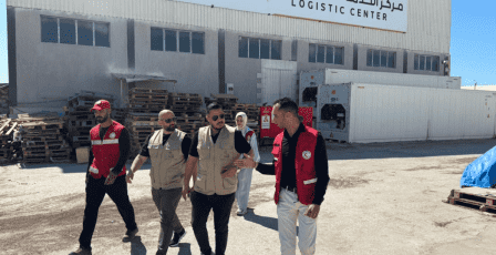 وفد جمعية روابي يزور العريش برفقة الهلال الأحمر المصري لبحث آليات توسيع الاستجابة الإنسانية في غزة