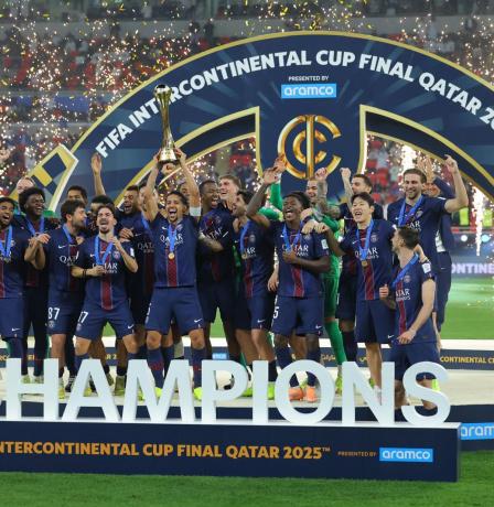 تتويج باريس سان جيرمان بكأس القارات للأندية FIFA قطر 2025