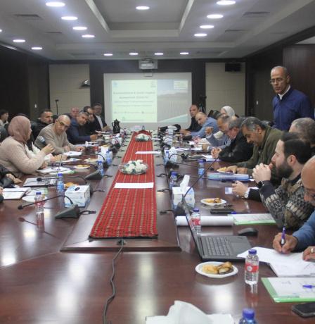 سلطة المياه تطلق دراسة الأثر البيئي والاجتماعي لمشروع نقل المياه المعالجة من نابلس إلى الجفتلك