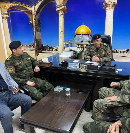 بالصور| قائد قوات الأمن الوطني اللواء العبد إبراهيم خليل يجري زيارة تفقدية لقيادة منطقة الخليل