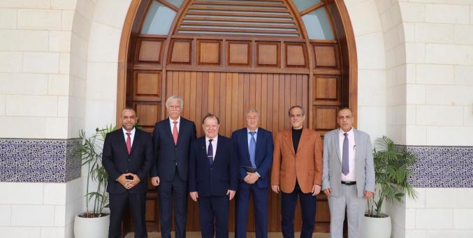 رئيس المكتبة الوطنية يستقبل رئيس التجمع الدولي للكتاب