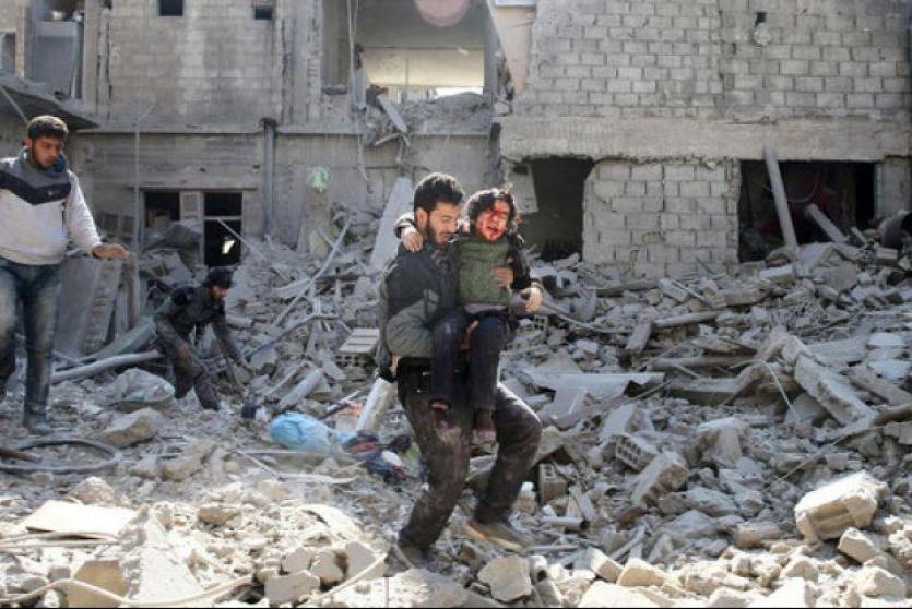 قصف يستهدف مدنيين في الغوطة
