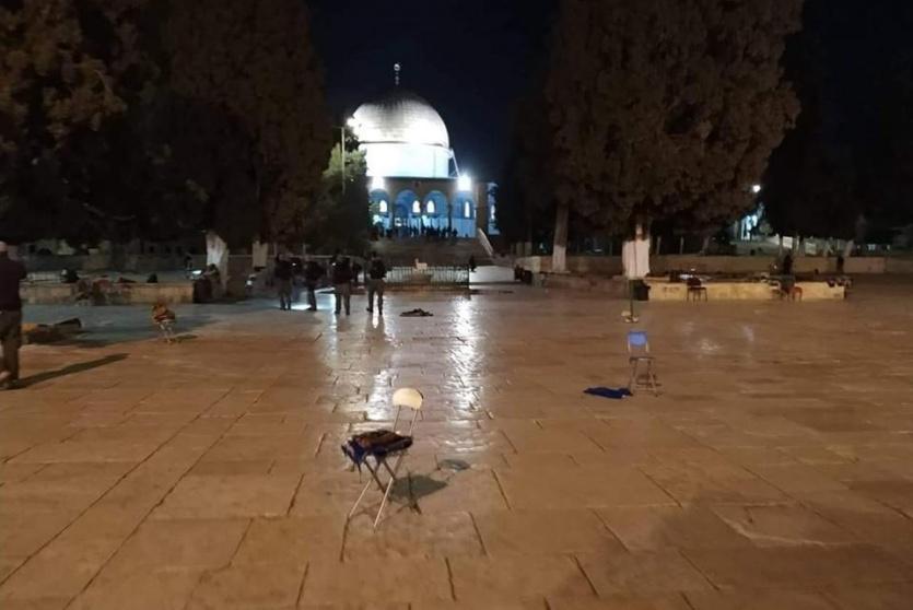 قوات الاحتلال في باحات الاقصى