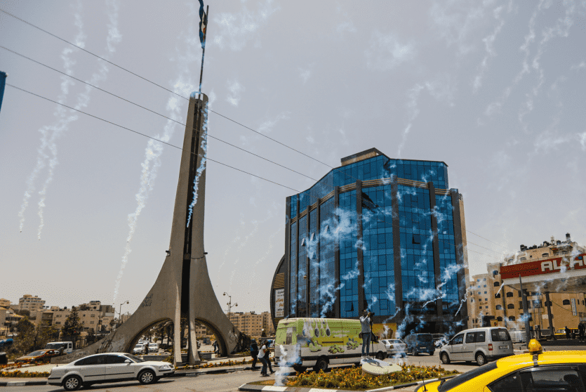 مواجهات على المدخل الشمالي لمدينة البيرة