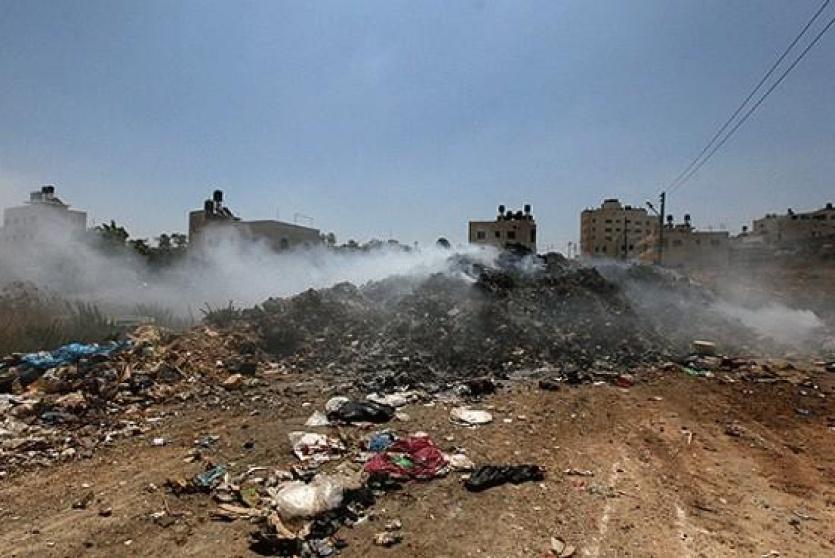 المكبات العشوائية في غزة