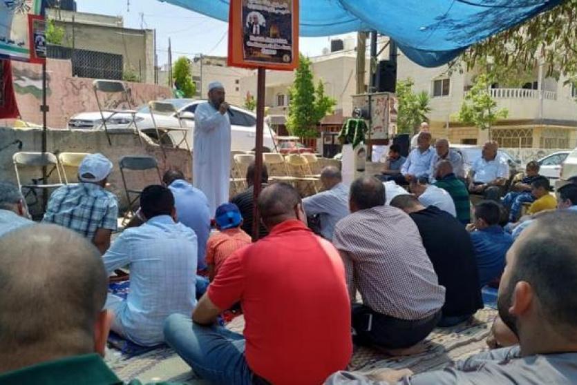 خيمة الاعتصام في أبو ديس