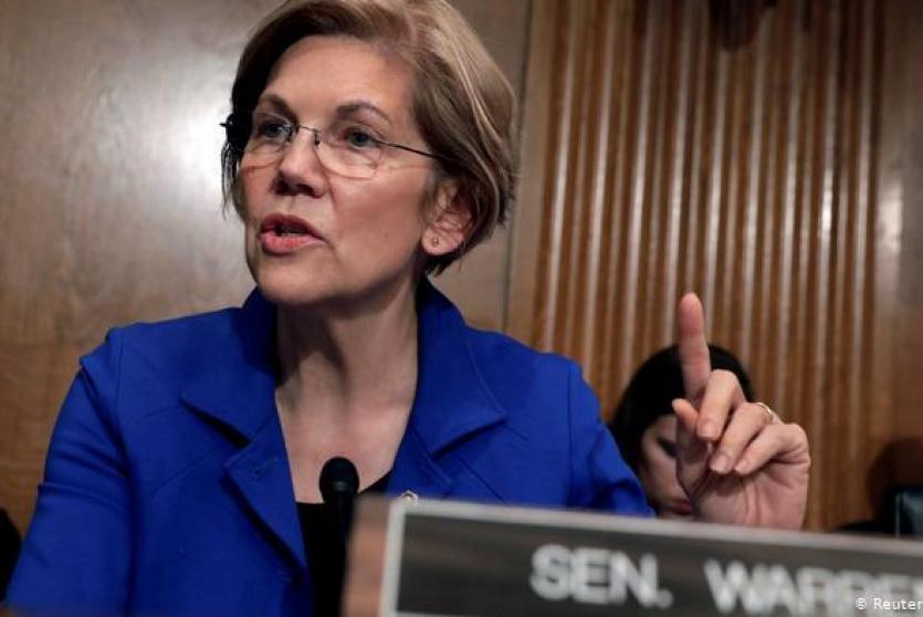 المرشحة للرئاسة الأمريكية، إليزابيث وارن