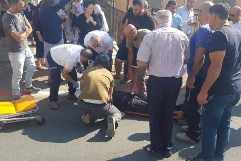 من مكان الحادث بشفاعمرو