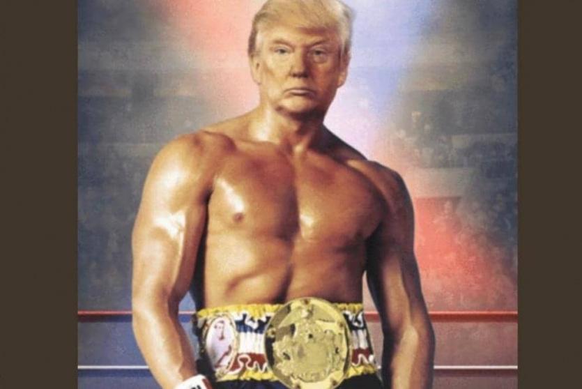 هكذا نشر ترامب صورته