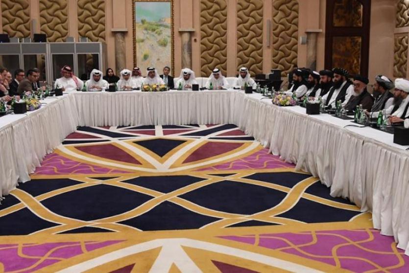 المحادثات بين الولايات المتحدة وطالبان