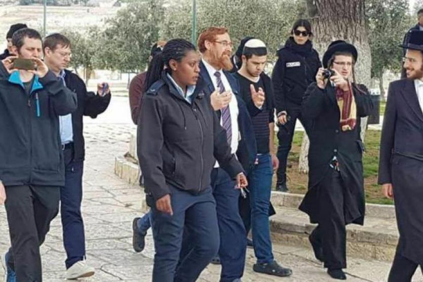 غليك يقود اقتحاما للأقصى