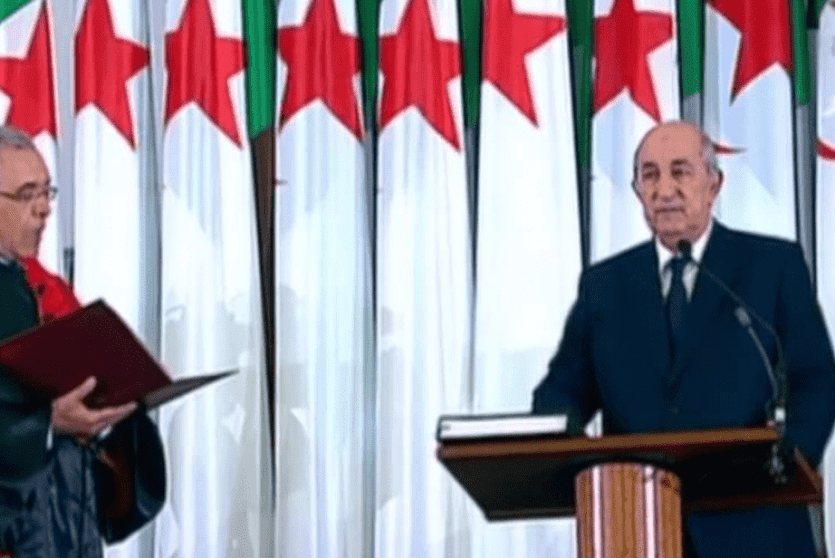 تبون يؤدي اليمين الدستورية