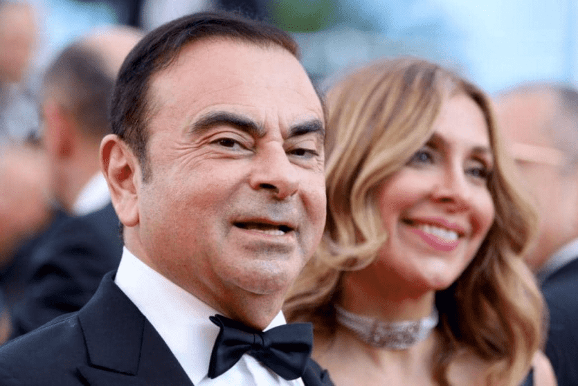 كارلوس غصن وزوجته