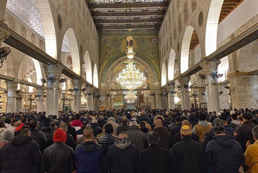 صلاة الفجر في الاقصى