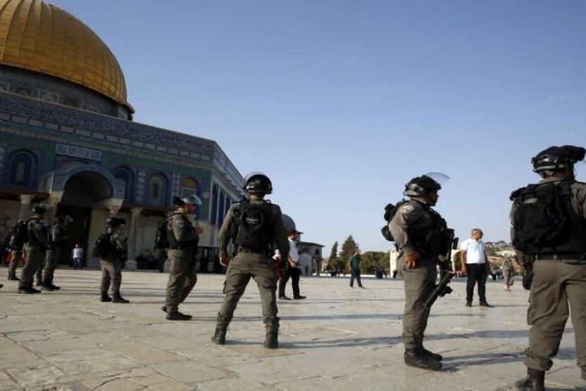 قوات الاحتلال خلال اقتحام الأقصى، ارشيف