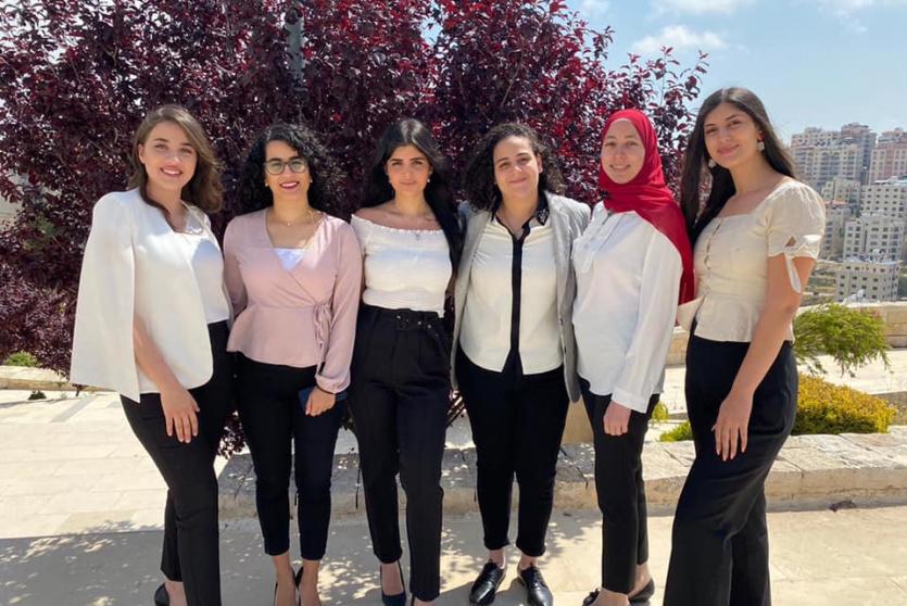 فريق دائرة القانون في جامعة بيرزيت