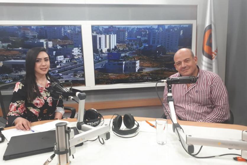 المهندس أيمن أبو غزالة في استوديوهات راية