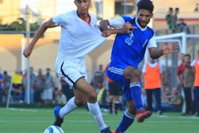 من مباراة شباب رفح وغزة الرياضي