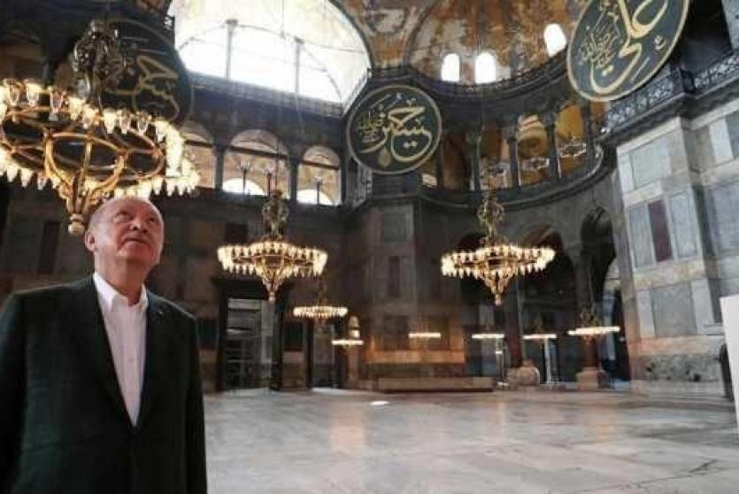 إردوغان في آيا صوفيا