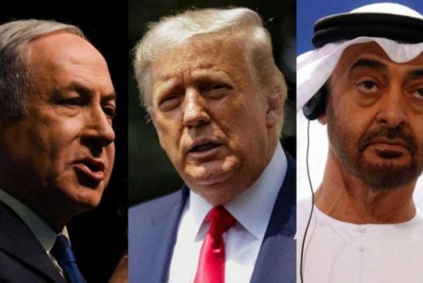 بن زايد ونتنياهو وترامب