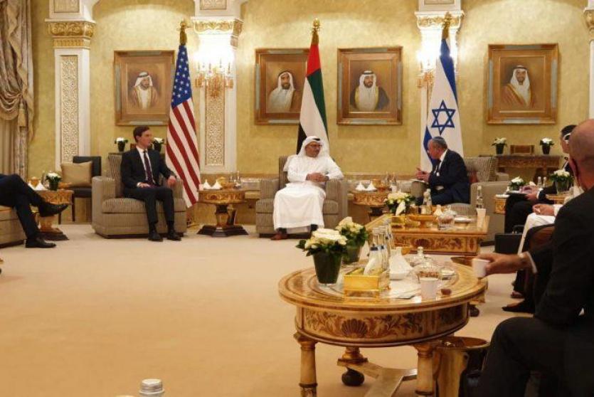 جانب من لقاءات الوفد الامريكي الاسرائيلي في الامارات