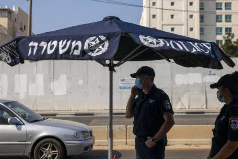 حواجز للشرطة الاسرائيلية لفرض الإغلاق 