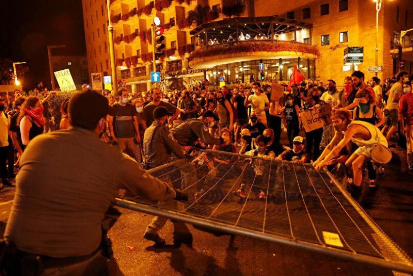 المظاهرات ضد نتنياهو