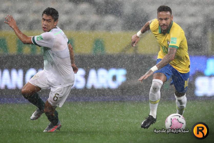 نيمار خلال مباراة البرازيل وبوليفيا