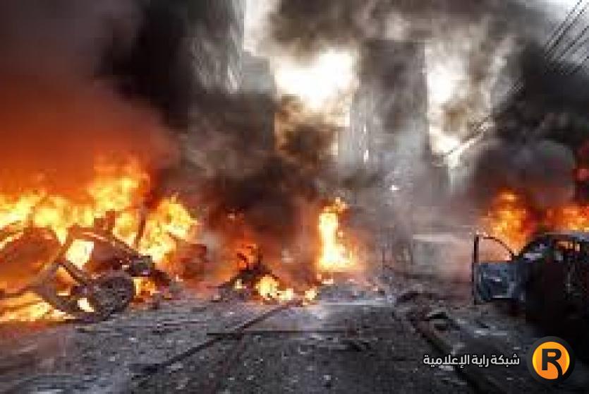 من مكان انفجار خزان المحروقات في بيروت