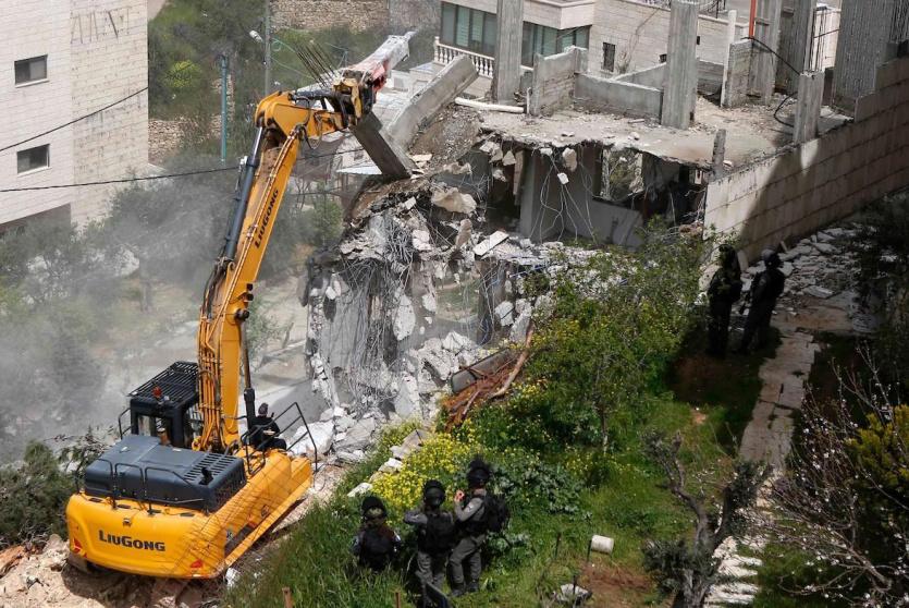 هدم منشأة فلسطينية - ارشيف
