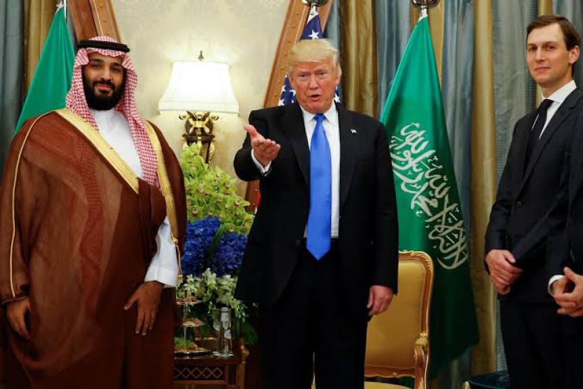 ترامب وصهره وولي العهد السعودي