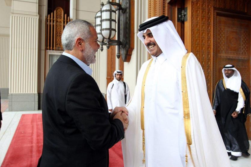 اسماعيل هنية وأمير قطر تميم بن حمد آل ثاني