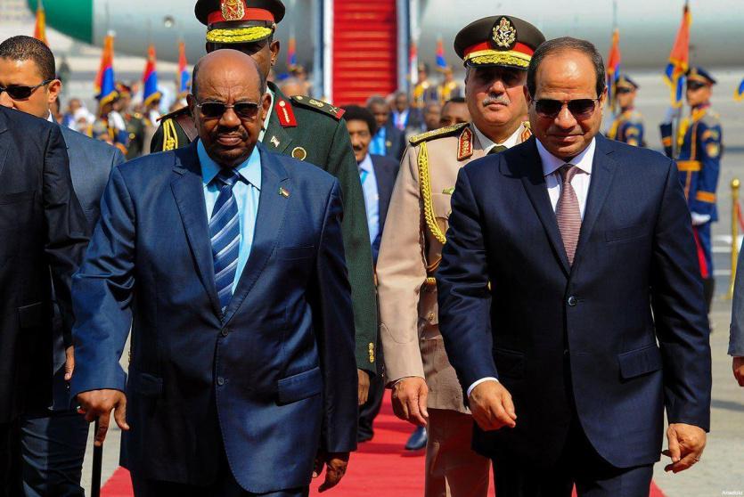 زيارة سابقة للرئيس السيسي في السودان