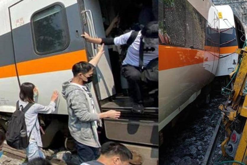 عشرات القتلى في حادث قطار مروع في تايوان