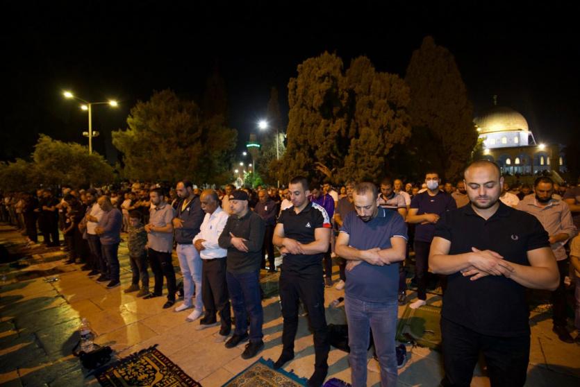 صلاة التراويح في المسجد الأقصى