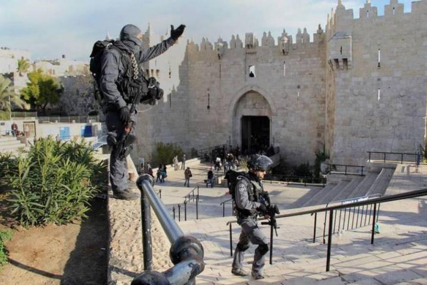 الاحتلال يغلق منطقة باب العمود - أرشيف