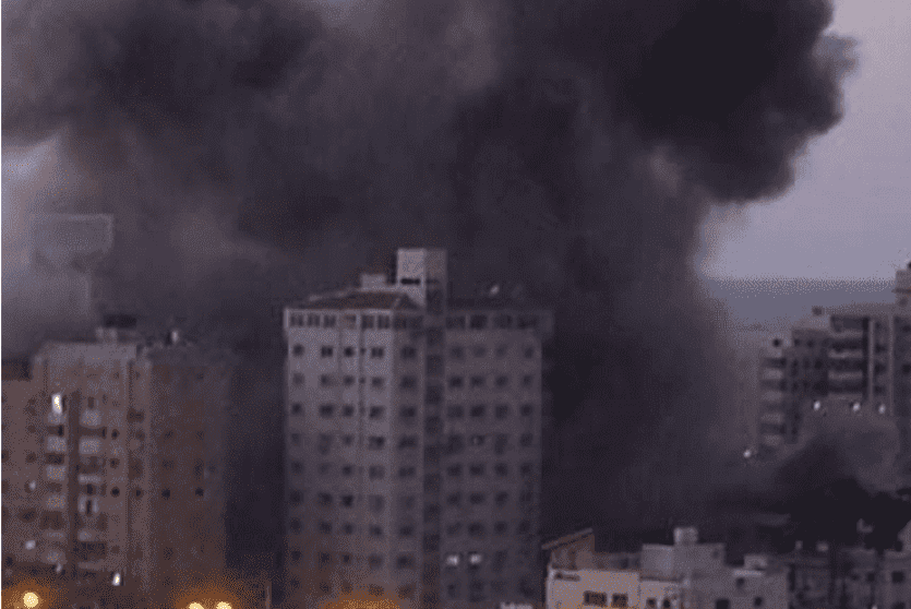 قصف اسرائيلي على مدينة غزة