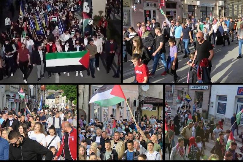 مظاهرات ووقفات تضامن مع فلسطين في عدد من مدن العالم