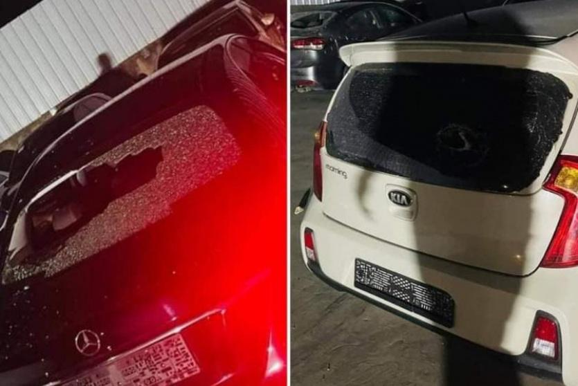 مركبات تم استهدافها في نابلس